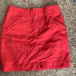 Red Jcrew mini skirt